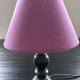 Small black wooden lamp
