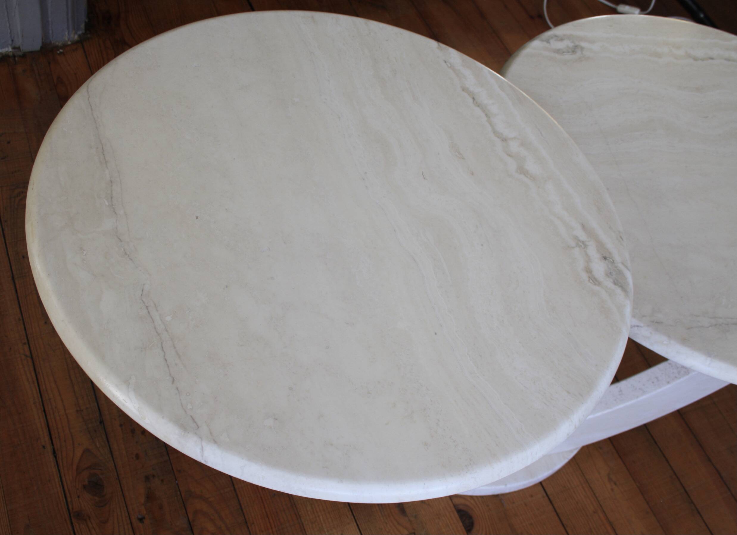 Travertine/marble coffee table