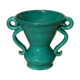 Vase 2 handles vintage green 50's Jean Austruy Saint Marcellin