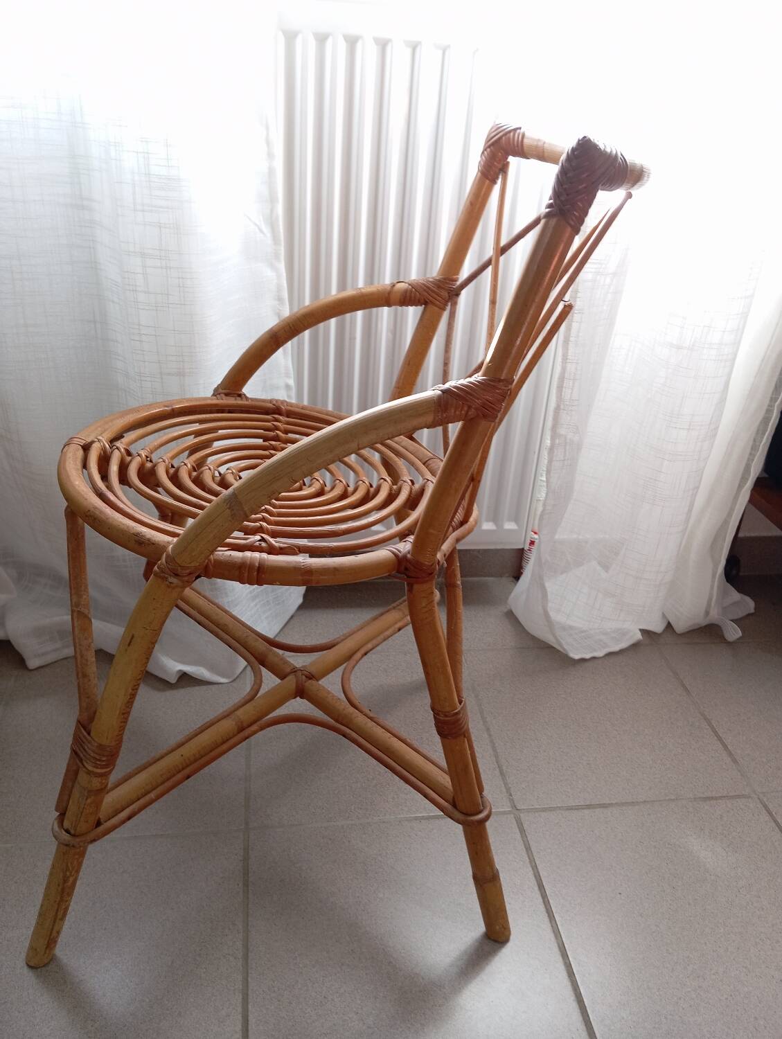 Vintage bamboo chair