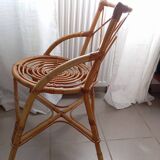 Vintage bamboo chair