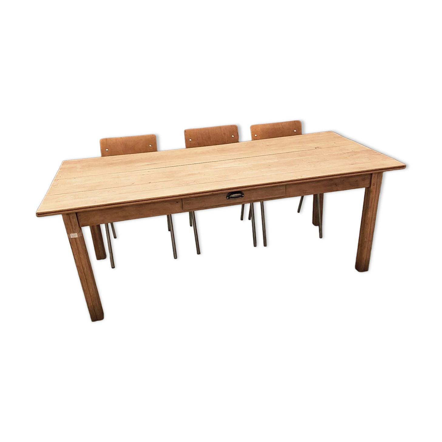 Table de ferme en chêne massif