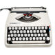 Hermes Baby New Revised White Typewriter