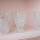 6 verres ananas vintage