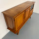 Vintage French modernist sideboard in oak, 1950s design.