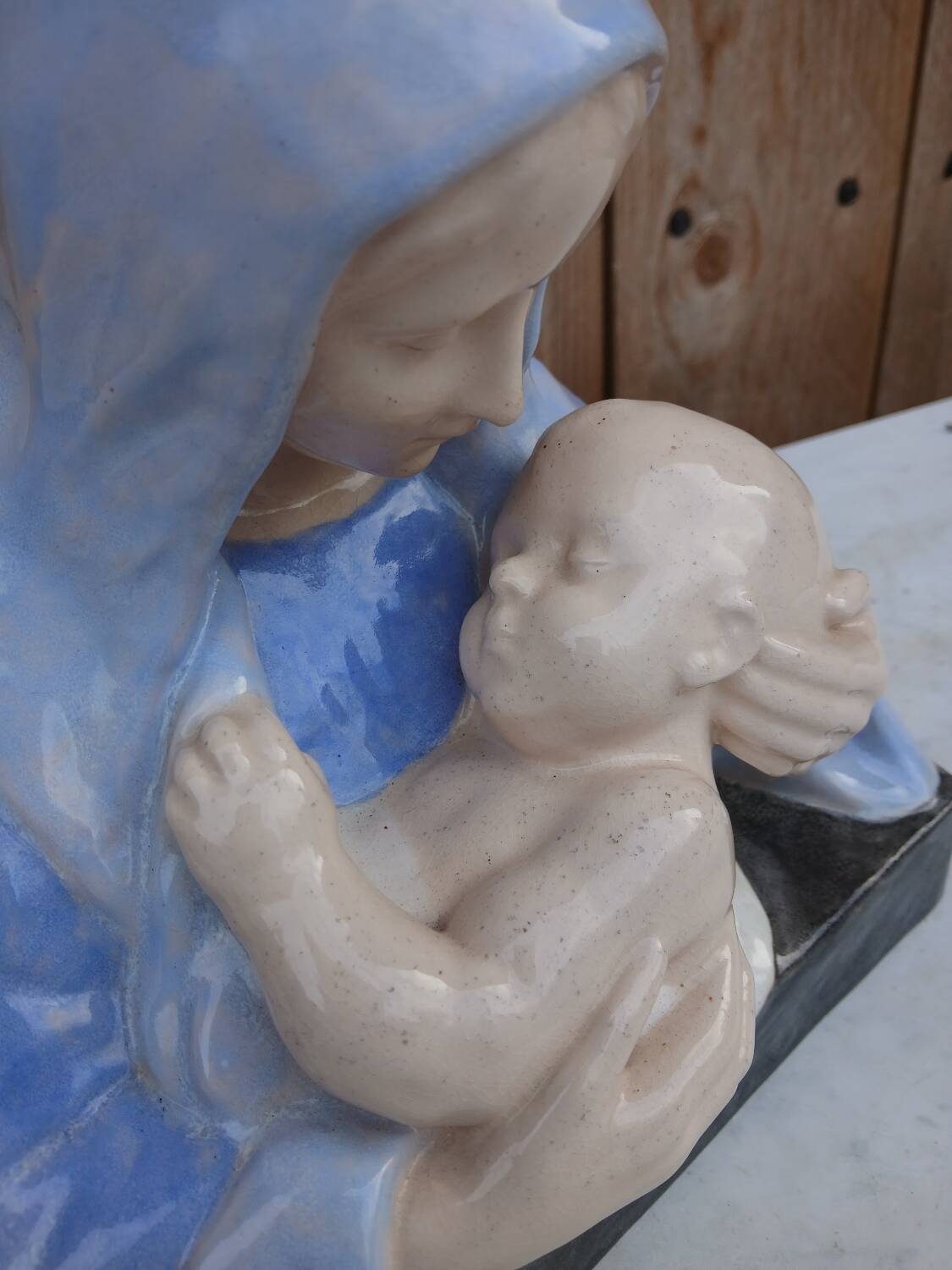 Virgin and Child statue by Maria Caullet Nantard