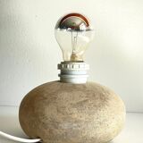 Lampe galet pierre naturelle vintage