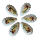6 antique avocado cups
