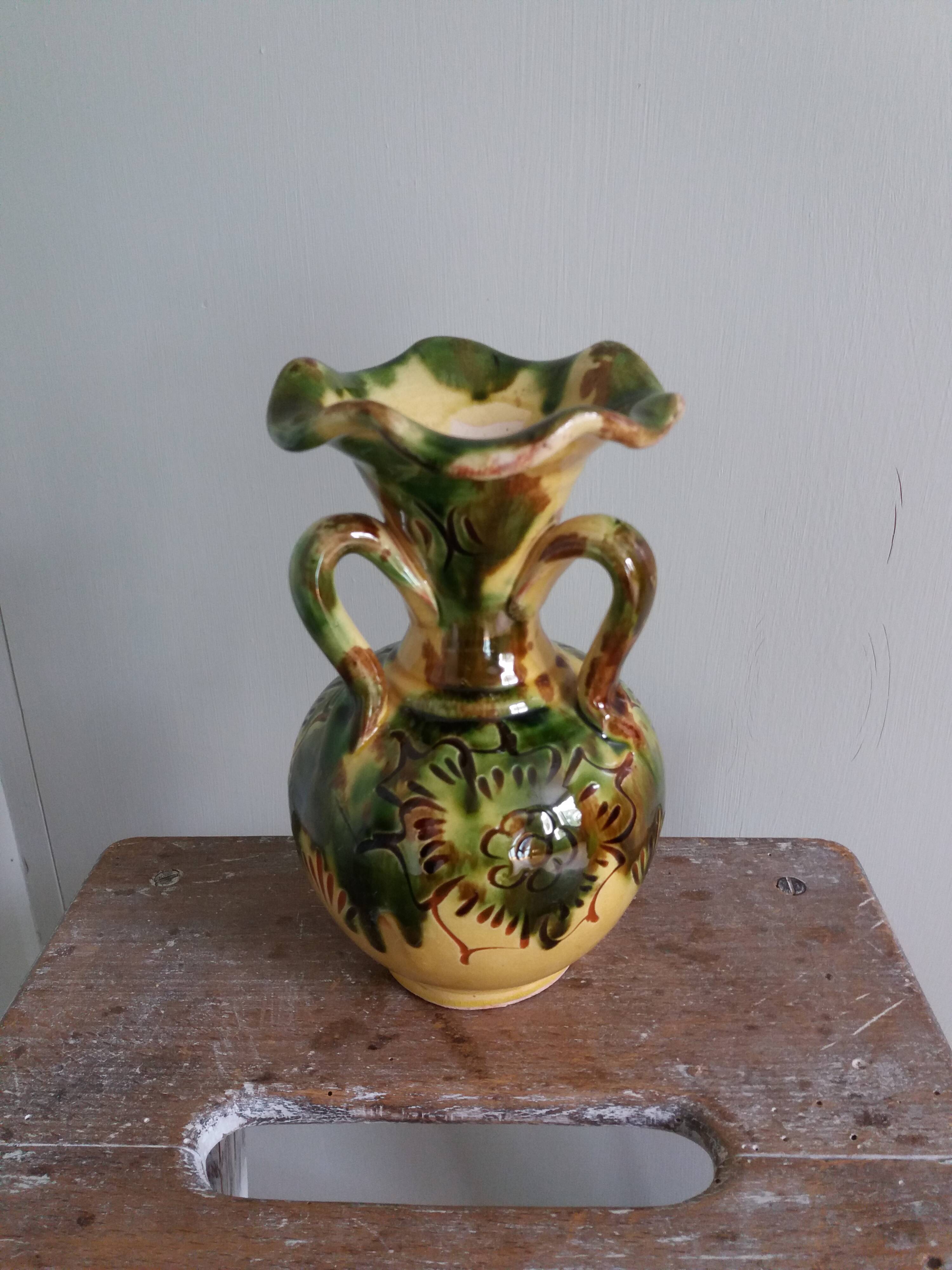 Safi Morocco ceramic vase