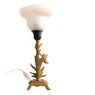 Lampe en bronze, France années 50