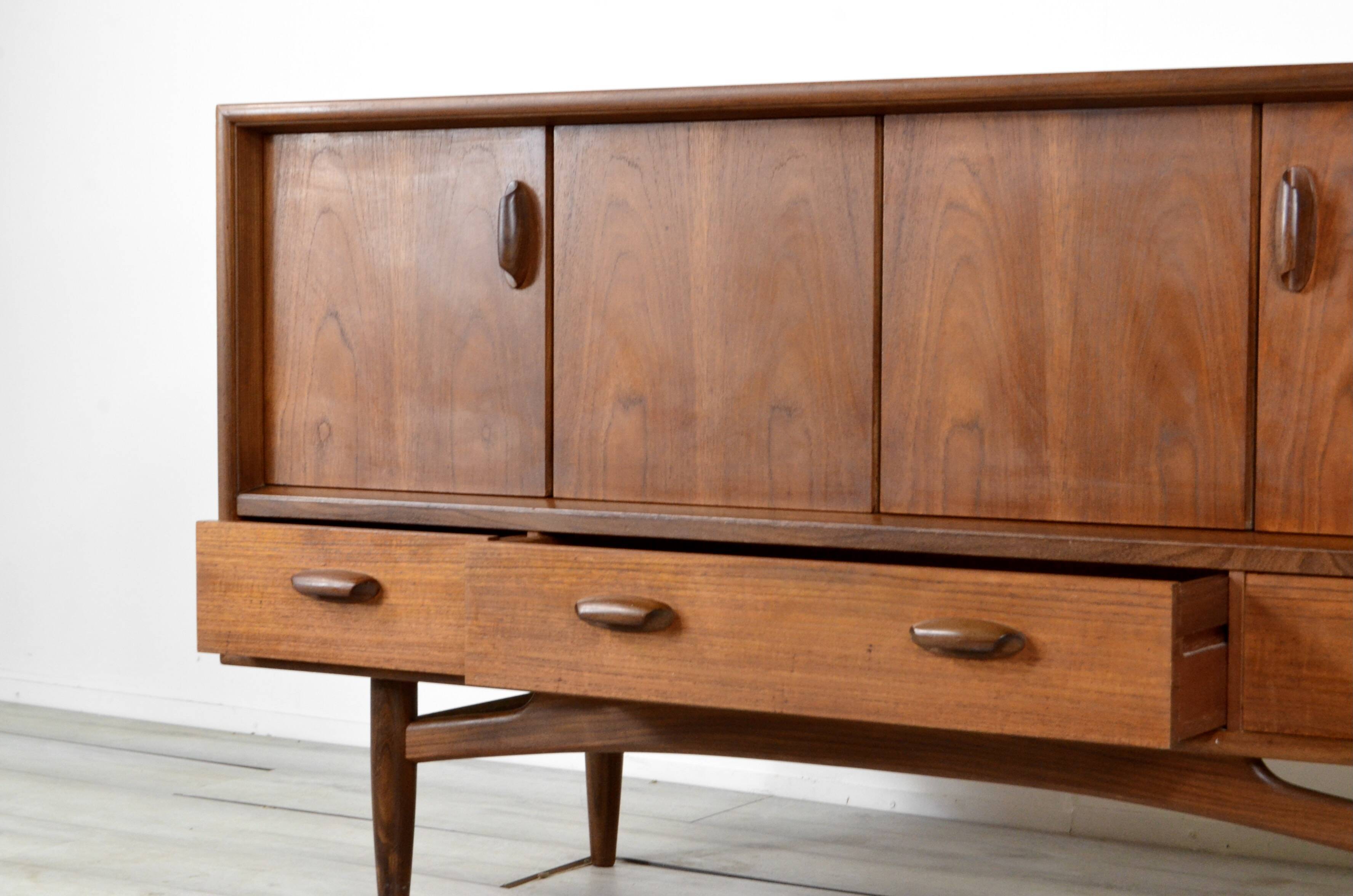 Midcentury G Plan Sideboard In Afromosia And Teak. Vintage Modern / Danish