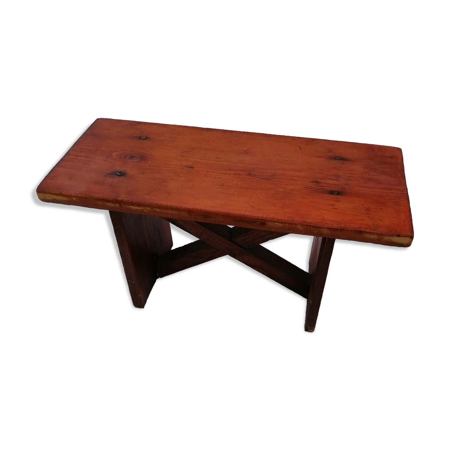 Handmade wooden bench