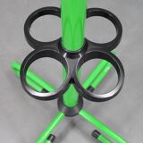 Porte-manteau italien en métal laqué des années 1970 avec porte-parapluie