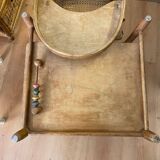 Baby high chair early 20th century thonet style curved wood and cane et you
