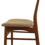 Set van 4 teak deense Vamdrup eetkamerstoelen 'Rudbol'
