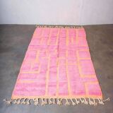 Tapis marocain berbère rose 250cmx150cm