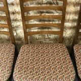 5x 60s 70s chairs dining chair dining chairs Danish design 60s