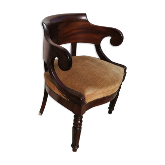 Fauteuil de bureau style Louis Philippe