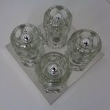 Space Age Glass Cube Lamp from Peill & Putzler, 1960s