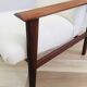 Scandinavian armchair with Lelièvre ecru buckle fabric