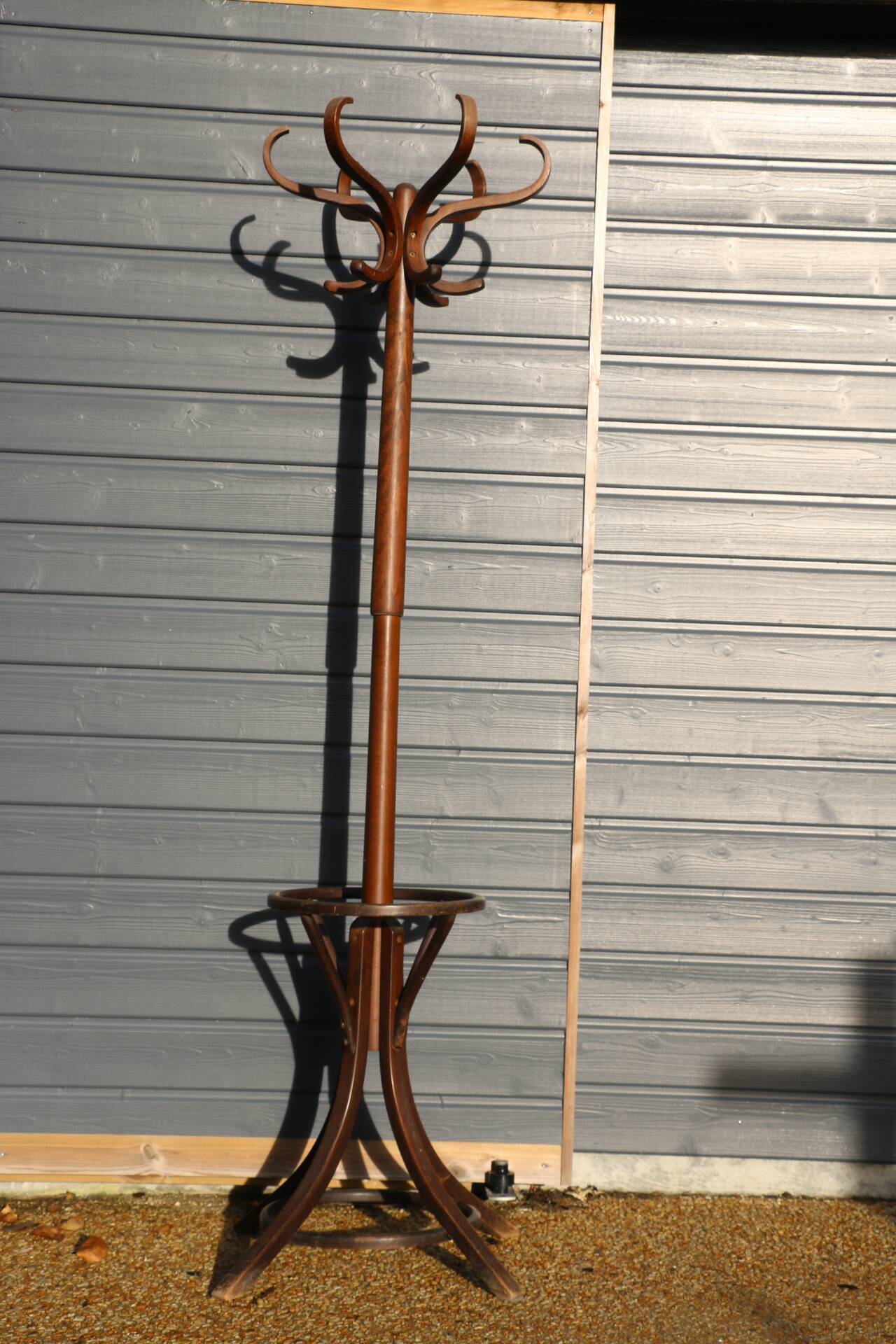 BAUMANN parrot coat rack dark beech umbrella stand