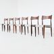 Bernhard Petersen dining chairs in rosewood by Christian Linnebergs, Denmark, 1960