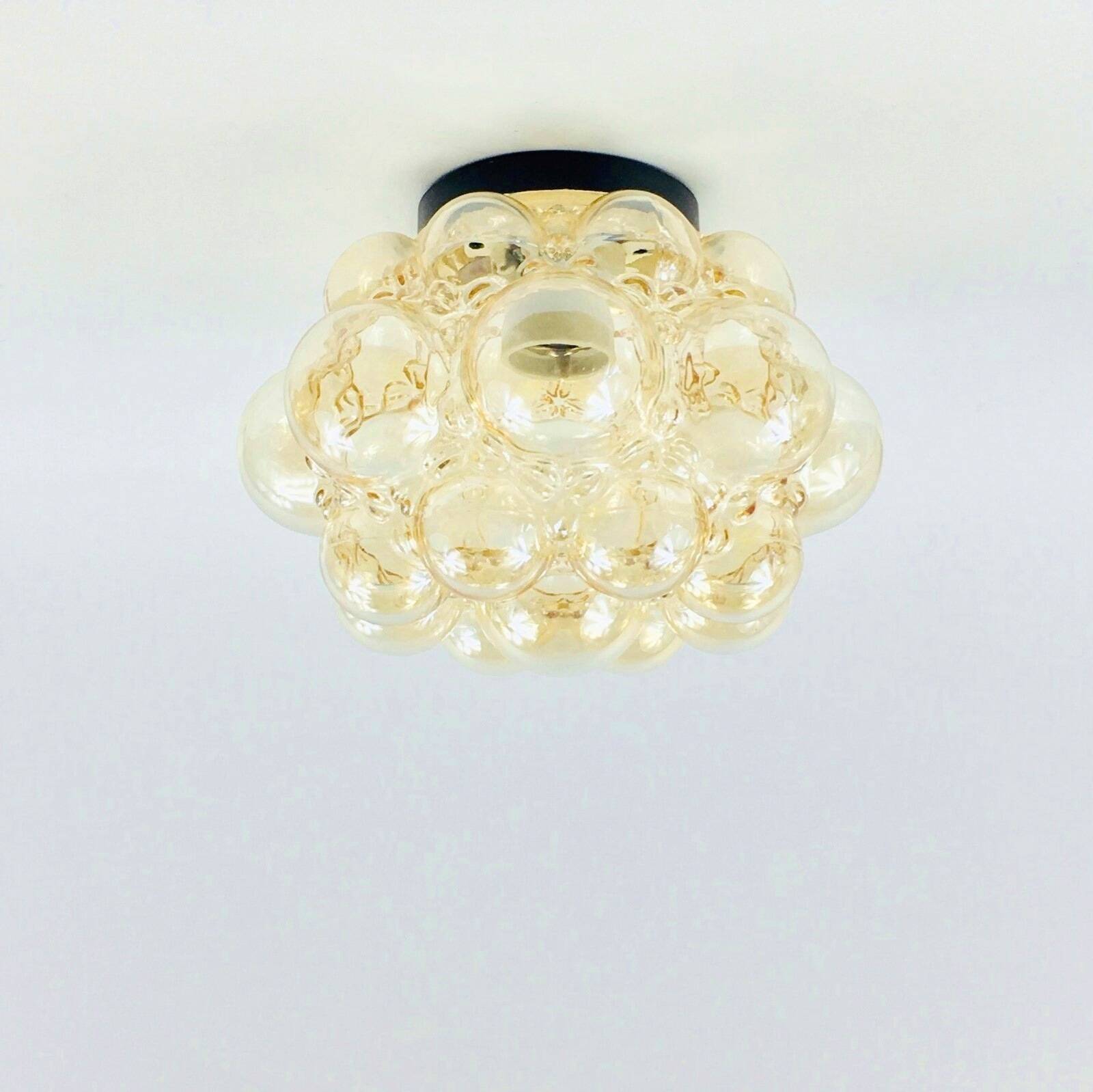 Mid-Century Bubble Glass Ceiling Light by Helena Tynell for Limburg, 1960s
