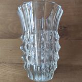 Molded glass vase "thorns"