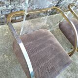 Set of 4 Charles Hollis Jones design armchairs for Belgo Chrom, seats