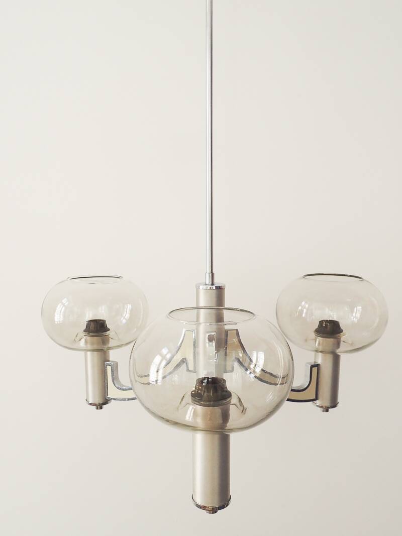 Chandelier with 3 lights by Gaetano Sciolari – Italian design from the 1970s.