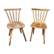 Pair of bistro chairs and bohemian beech