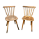 Pair of bistro chairs and bohemian beech