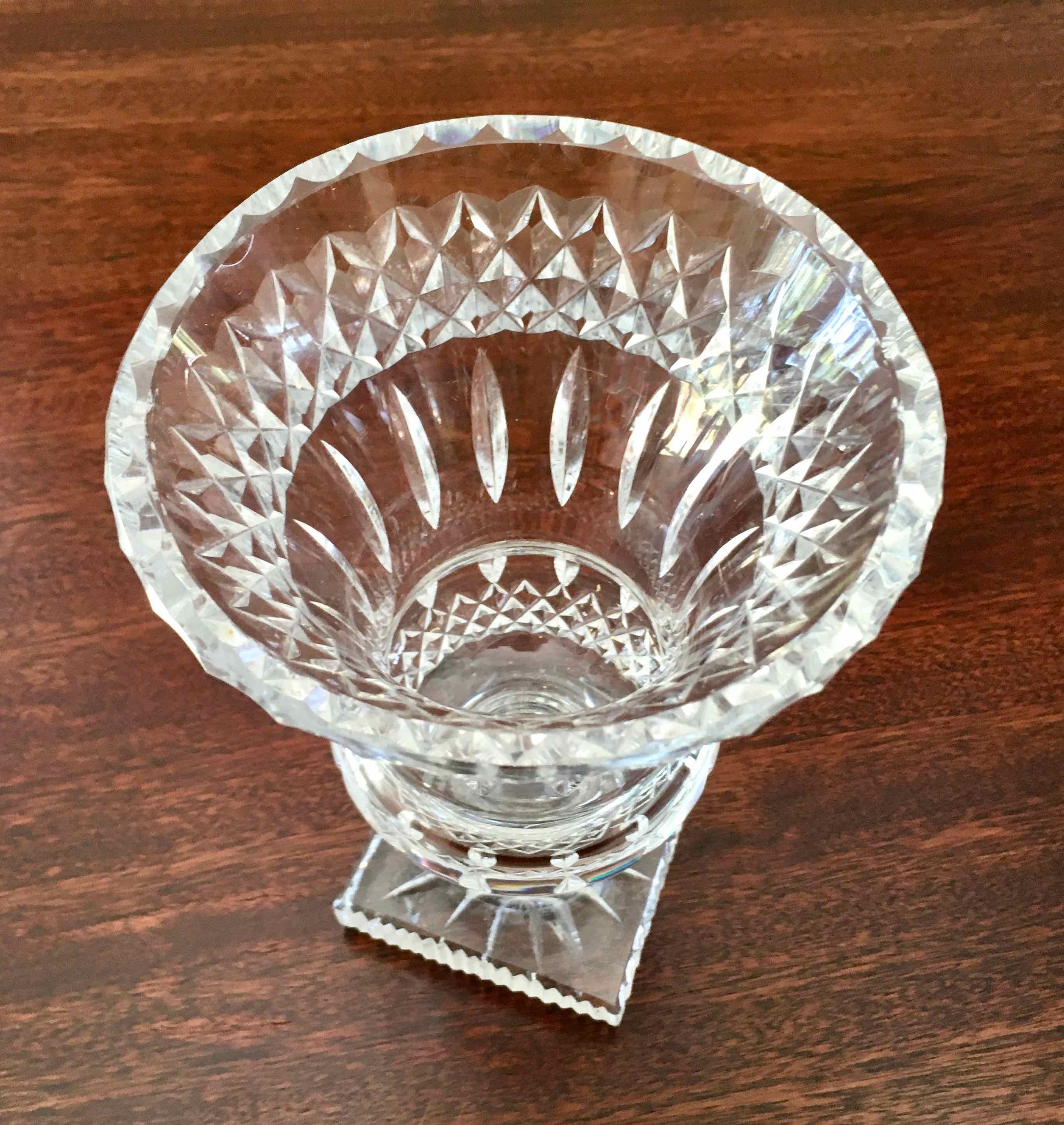 Vase 1960 cut bohemian crystal