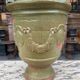 Antique French enamelled earthenware planter or pot