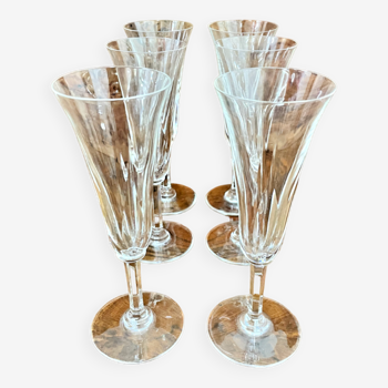 8 Saint-Louis champagne flutes "Cerdagne" model - 359012