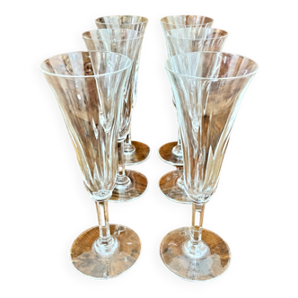 8 Saint-Louis champagne flutes "Cerdagne" model - 359012