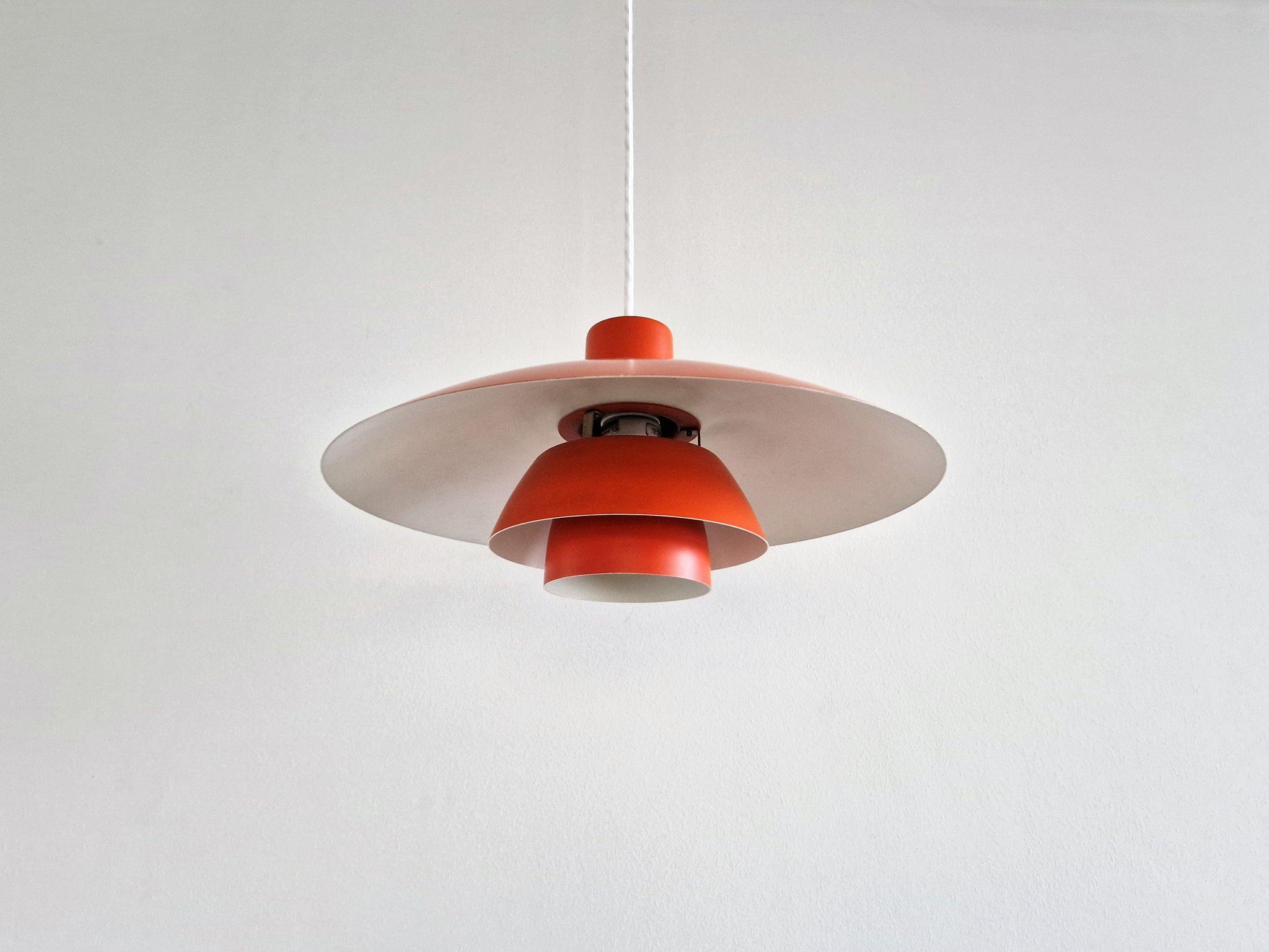 Red PH 4/3 Pendant Lamp by Poul Henningsen for Louis Poulsen, Denmark, 1960s