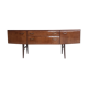 Vintage mid century walnut effect compact scandinavian sideboard