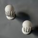 Pair of opaline and ceramic hand sconces