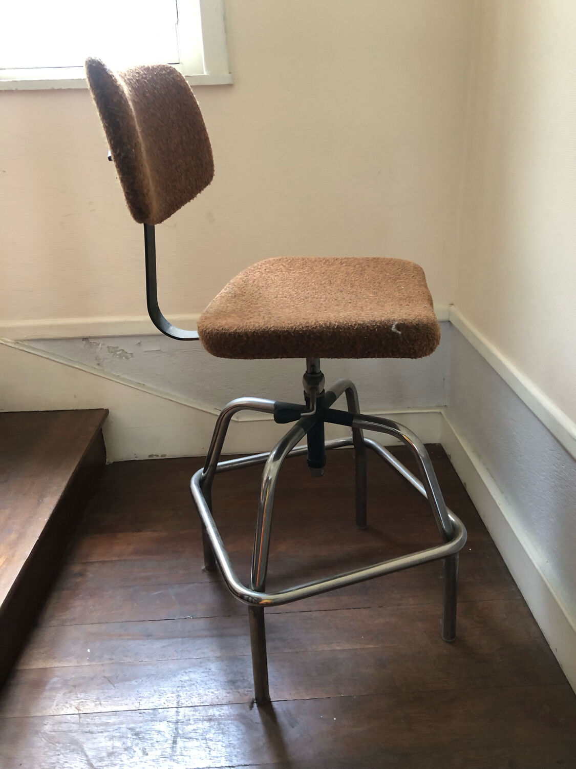 Vintage industrial architect desk chair