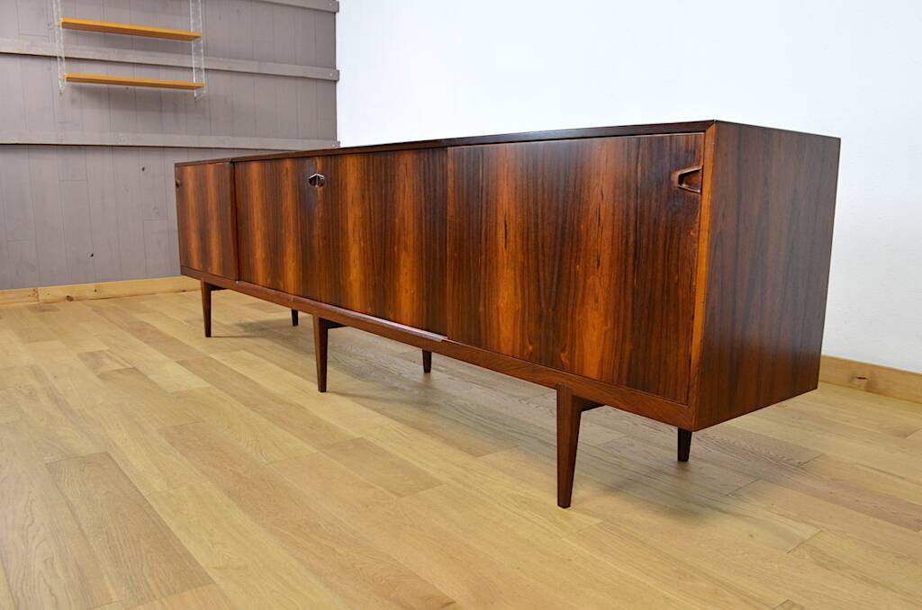 Enfilade Danoise Henry Rosengren Hansen en palissandre de Rio, 1950