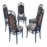 Model 207R Long John Dining Chairs from Thonet, 1979, Set of 5