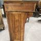 Louis XVI style fireplace in solid fir, 19th century.