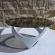 Coffee table space age wood and glass