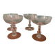 Série de 4 coupes à champagne en cristal