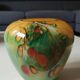 Ovoid-shaped vase, in blown art glass. Speckled inclusions