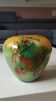 Ovoid-shaped vase, in blown art glass. Speckled inclusions