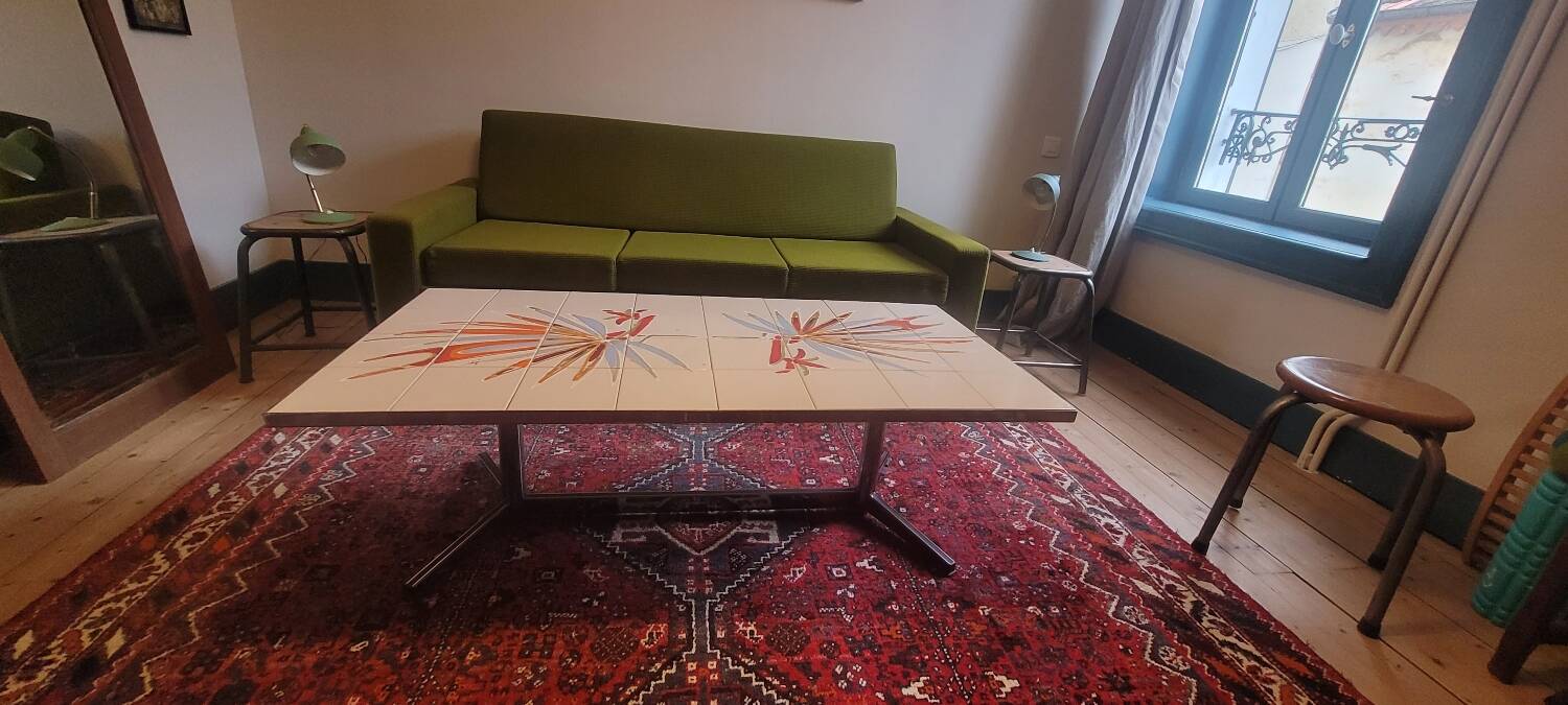 Vintage coffee table ADRI – decorative ceramic – 1960s/70s
