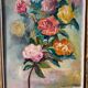 Bouquet de fleurs signé de 1965