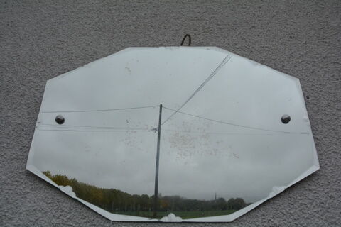 Miroir octogonal des années 50 45x56cm